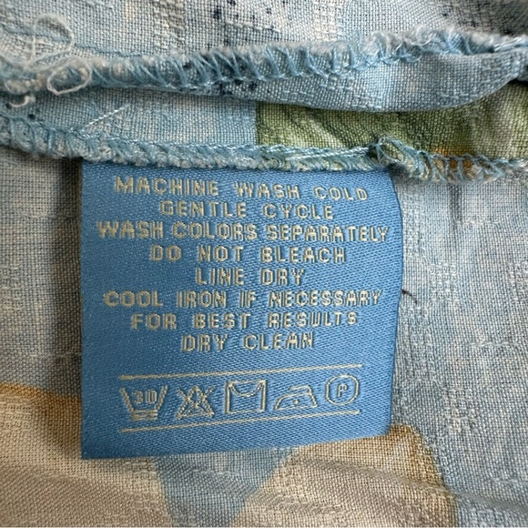 Bermuda Bay 100% Silk Men’s Button Up Shirt Hawaiian Tropical Short Sleeve Large - Picture 8 of 8